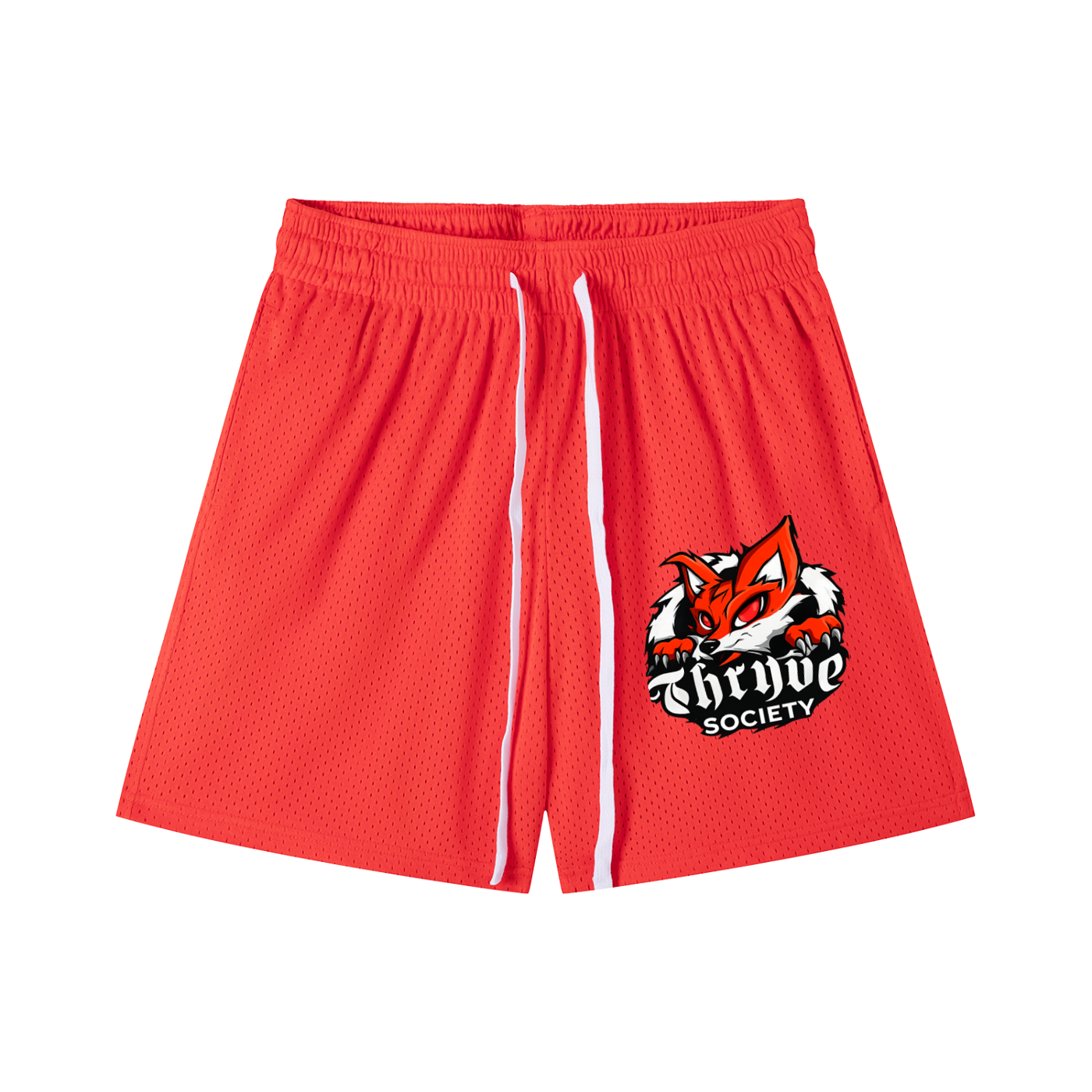 Mesh Drawstring Shorts